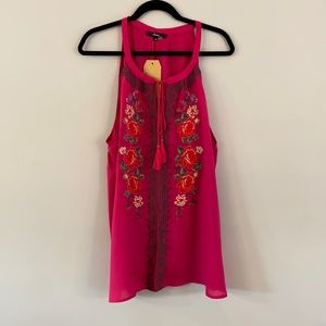 Pink Flowy Top Perfect for that Next Beach trip!